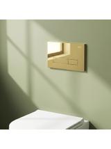 Cadru WC încastrat Rea cu buton HD Gold