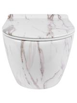 Misa WC podwieszana Carlos Rimless Flat Aiax Shiny
