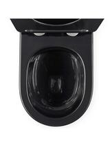 WC Schüssel Randlos Rea Carlo Mini Tornado Black Gold Egde