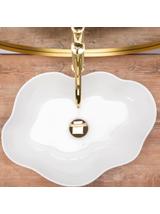 Πάγκος νιπτήρας Rea Pearl White 51.5 x 37.5 x 13.5 cm