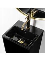 Umywalka ceramiczna wolnostojąca Kamila Black