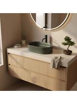 Umywalka nablatowa Rea Vanda Olive Matt