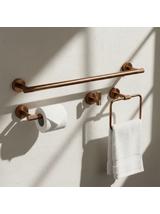 Juego de accesorios de baño GRID Brush Copper 4 piezas