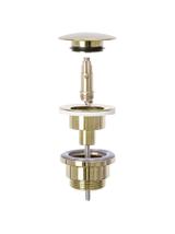 Zestaw Sofia black marble + bateria wysoka Lungo gold + korek uniwersalny złoty