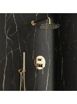 Kit de douche encastré Rea Lungo Diamond Gold + BOX
