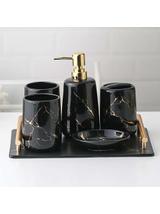 Zestaw łazienkowy ceramiczny 322123 Czarny