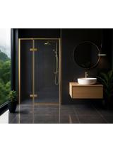 Dušo durys Rea Atlas 120 Brush Gold