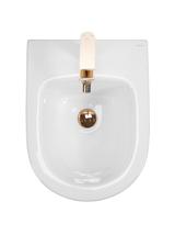 Bidet podwieszany Rea Carlo Mini White Gold Edge