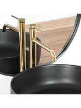 Βρύση νιπτήρα REA LUGANO SLIM, Gold High