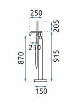 Bateria wannowa REA CARAT Czarna