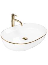 Umywalka nablatowa Rea CLEO 61 Gold Edge
