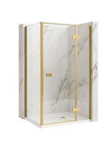Sprchovací kút Rea Atlas 120x90 Brush Gold