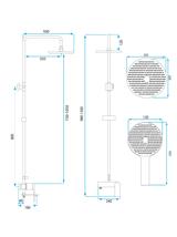 Set dus REA AVALON Copper BRUSH