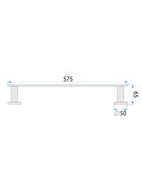 Wieszak łazienkowy jednoramienny 201 Oste Czarny