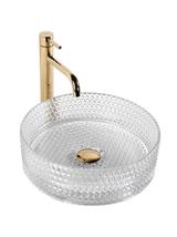 Umywalka nablatowa Rea Cristal Transparent 35