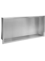 PÓŁKA WNĘKOWA ŁAZIENKOWA 30x60 stal szczotkowana