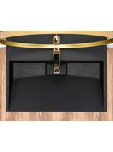 Umywalka Konglomeratowa GOYA BLACK MAT 100CM