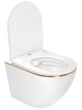 Misa WC podwieszana Carlo Flat Gold Edge