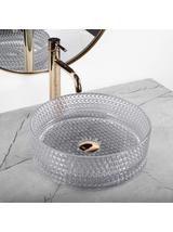 Umywalka nablatowa Rea Cristal Light Grey