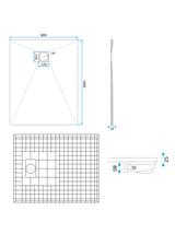 Brodzik prysznicowy Magnum White 80x100