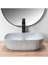 Umywalka nablatowa Rea Livia Grey Mat