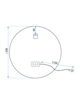 LUSTRO ŚCIENNE LED 50cm FFJ50