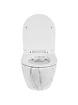 Misa WC podwieszana Carlos Rimless Flat Aiax Shiny