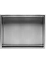 PÓŁKA WNĘKOWA ŁAZIENKOWA 30x45 stal szczotkowana