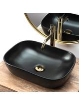 Νιπτήρας πάγκου Rea Belinda Black Mat 46.5 x 33x 13.5 cm