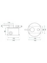 Set doccia da incasso Rea Foss Clif Brush Copper + BOX