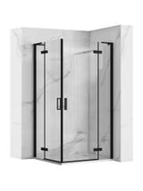 Kabina Prysznicowa REA Hugo Double Czarna 90x90