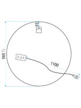 LUSTRO ŚCIENNE LED 60cm H108
