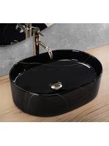 Umywalka nablatowa Rea Nadia 50 Black Stone