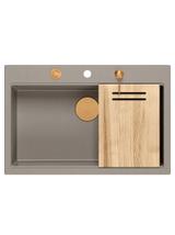 Zlewozmywak granitowy MARC 110 WORKSTATION beż