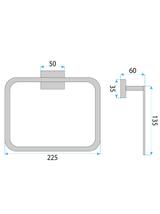 Wieszak łazienkowy Ring 210 OSTE CHROME