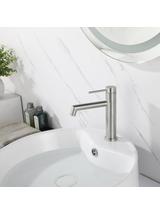 Bateria Umywalkowa Rea Foss nikiel szczotkowany Inox niska