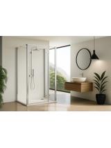 Shower enclosure Rea Atlas 100x80 Chrome