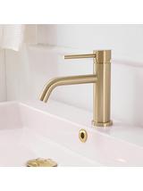 Βρύση χαμηλής λεκάνης REA LUNGO Gold Brushed