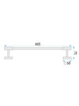 Wieszak łazienkowy jednoramienny 5701 Galo Złoty Szczotkowany
