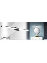 LAMPA KINKIET ŁAZIENKOWY LED NAD LUSTRO 20W 100CM APP375-1W CZARNA