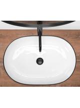 Umywalka nablatowa Rea CLEO 61 Black edge