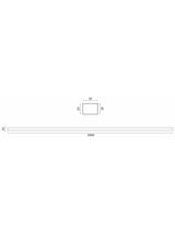 Profilo d'allargamento per cabine doccia 200cm Brush GOld