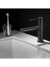 Bateria Umywalkowa REA OVAL Czarna Niska