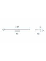 Светильник настенный LED 12W 58 APP369-1W Chrome