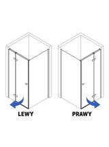 Shower enclosure Rea Atlas 100x100 Chrome
