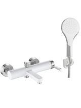 Bateria wannowa REA Polo biała Chrom