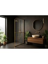 Sprchová zástena Rea Sky Brush Gold 120