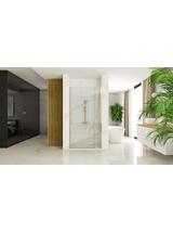 Porte de douche Rea Hugo 80 Gold Brush + profilé