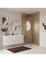 Dušo siena Rea Flexi Transparent / Brush Gold 80