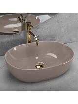 Umywalka nablatowa Rea Lisa Beige Shiny